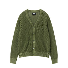 Load image into Gallery viewer, Stussy Loose Gauge Cardigan - Olive