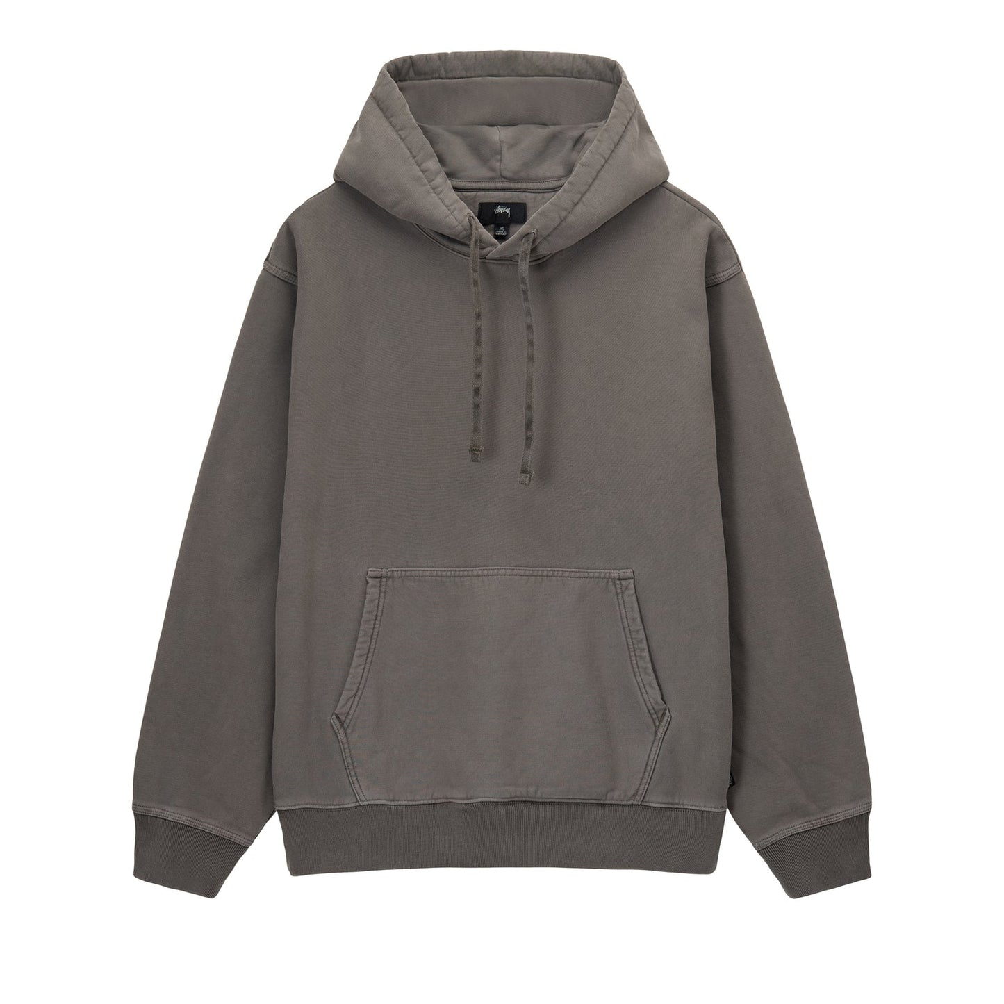 Stussy Pigment Dyed Fleece Hoodie - Charcoal