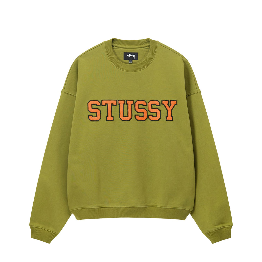 Stussy Relaxed Oversized Crewneck - Green