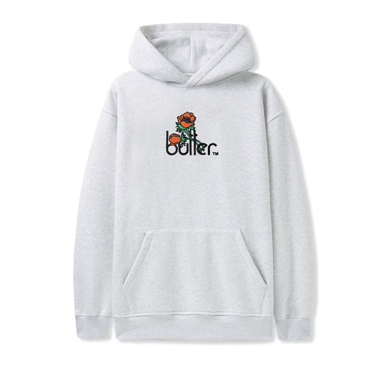 Butter Goods Windflowers Embroidered Pullover Hoodie - Ash Grey