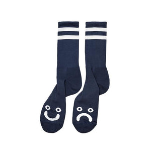 Polar Happy/Sad Sock - Navy