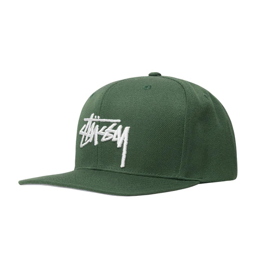 Stussy Big Stock High Crown Cap - Forest