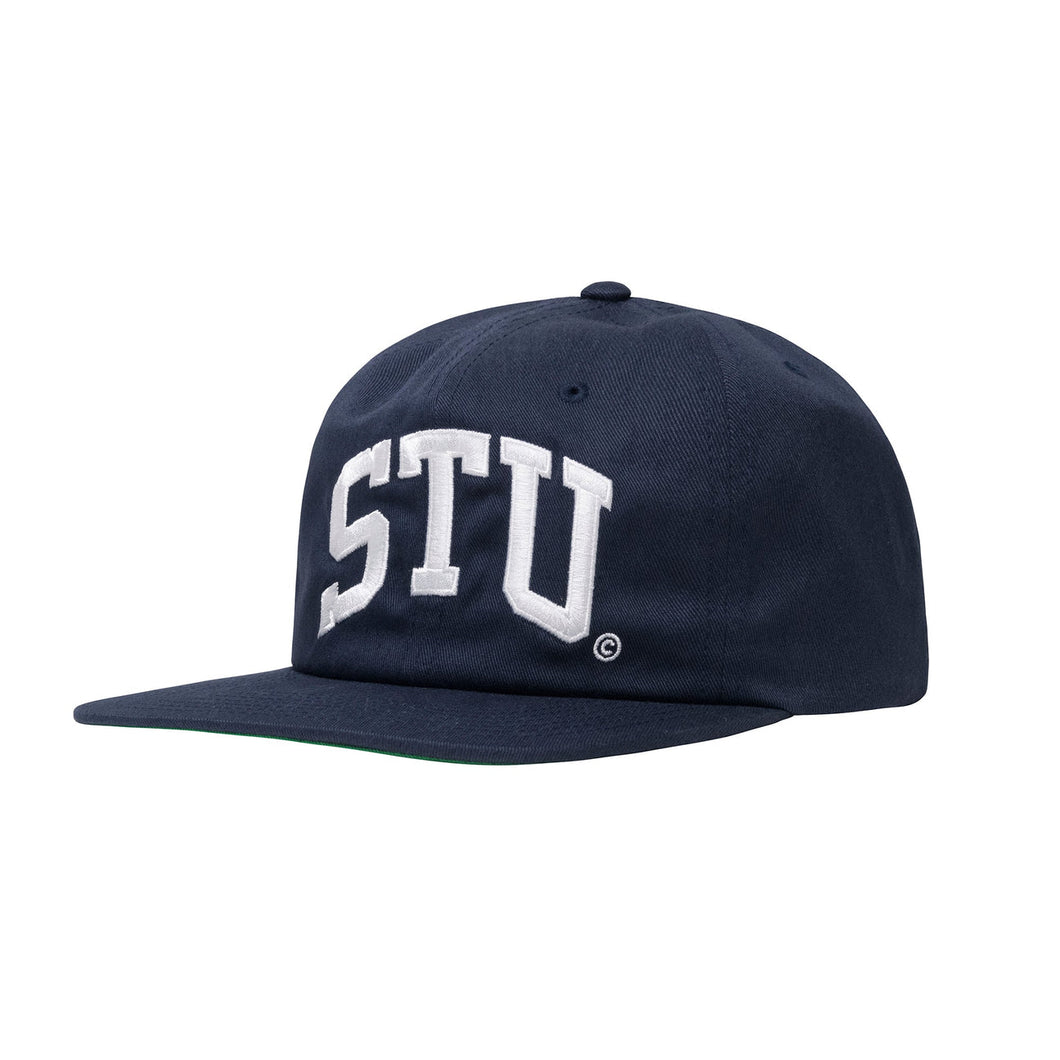 Stussy Stu Arch Strapback Hat - Navy