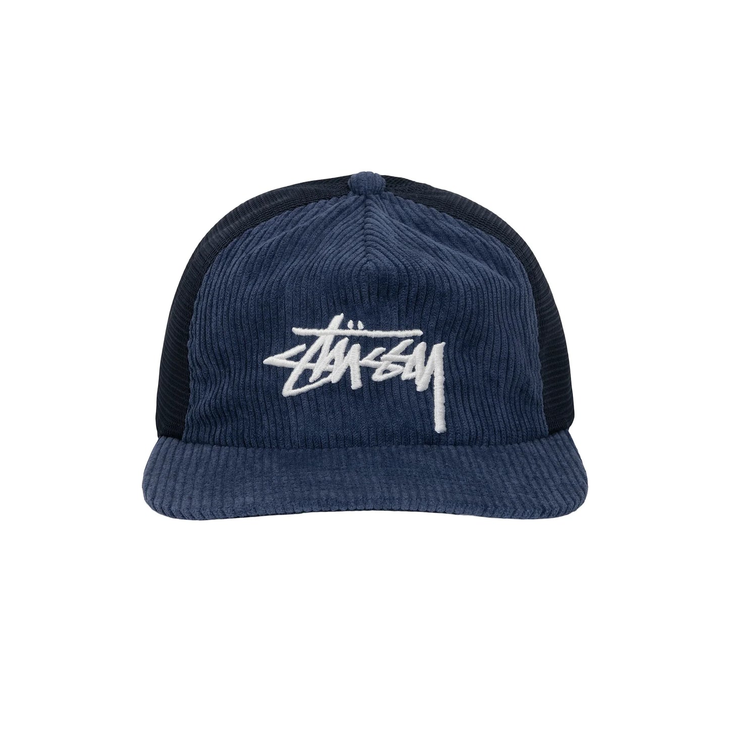 Stussy Corduroy Trucker Cap - Navy