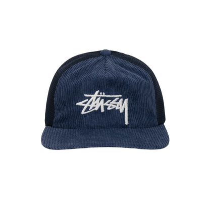 Stussy Corduroy Trucker Cap - Navy