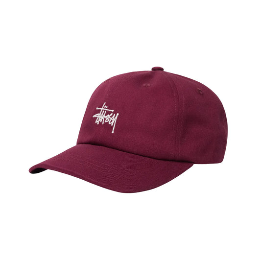 Stussy Basic Stock Low Pro Cap - Burgundy