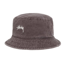Load image into Gallery viewer, Stussy Washed Stock Bucket Hat - Brown