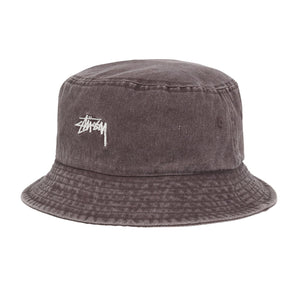 Stussy Washed Stock Bucket Hat - Brown