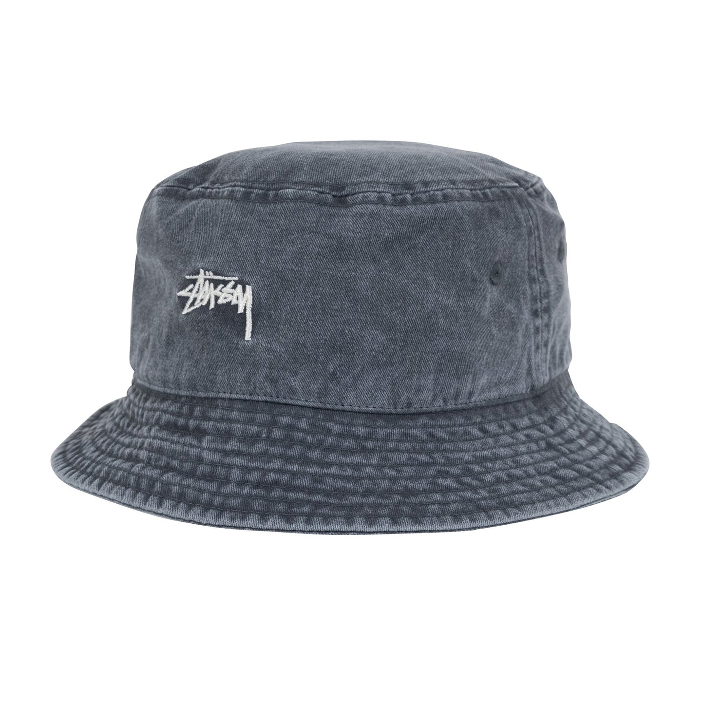 Stussy Washed Stock Bucket Hat - Charcoal