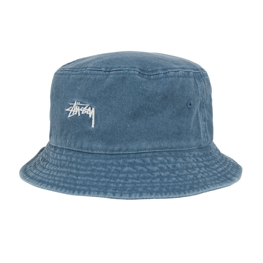 Stussy Washed Stock Bucket Hat - Laguna Blue
