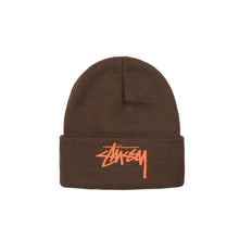 Load image into Gallery viewer, Stussy Big Stock Cuff Beanie - Brown