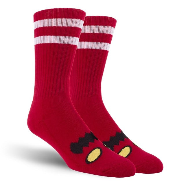 Toy Machine Monster Face Socks - Red