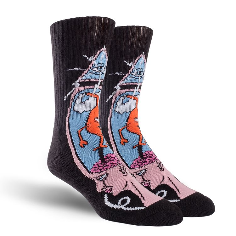 Toy Machine Brain Stab Sock - Multi