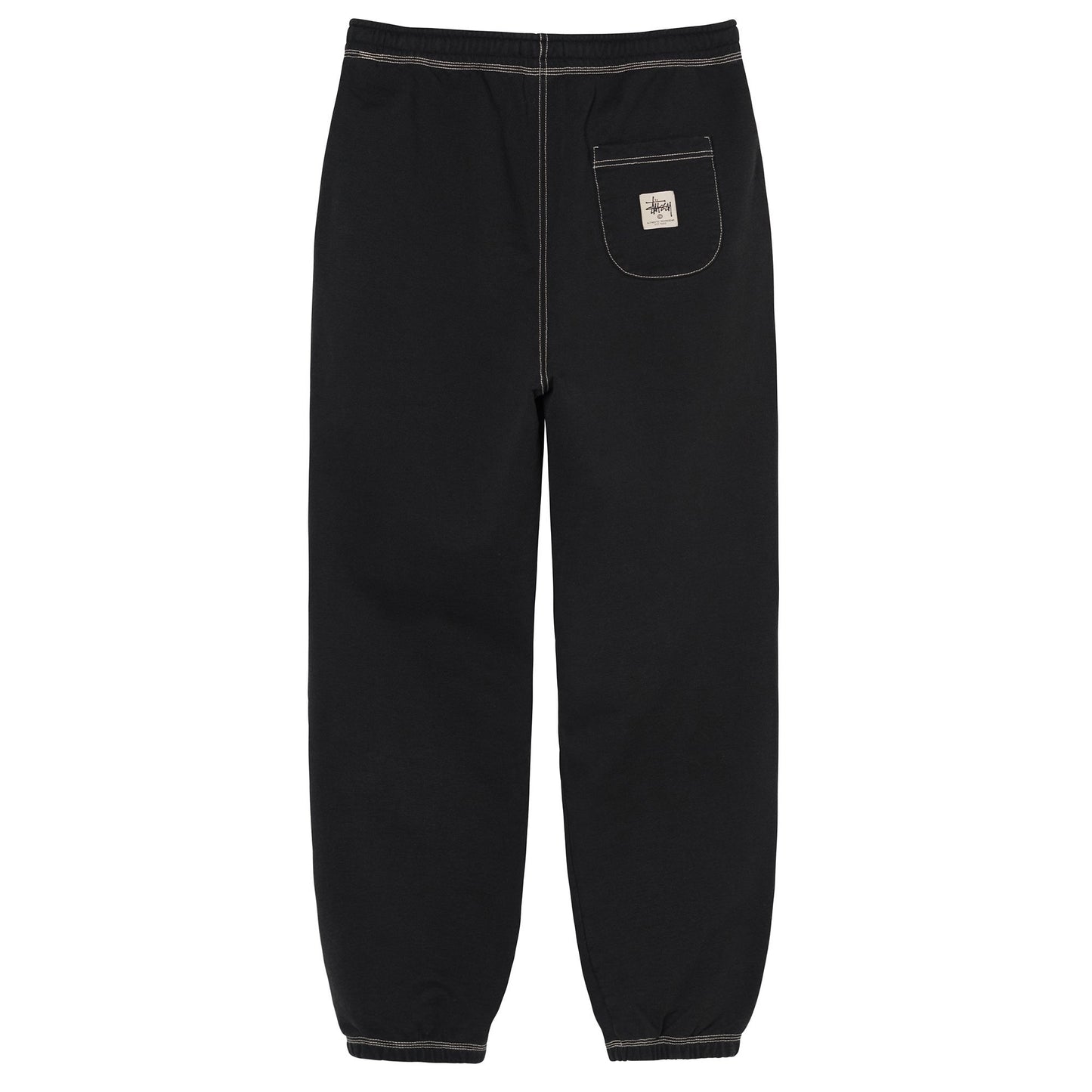 Stussy Contrast Stitch Label Sweatpant - Black