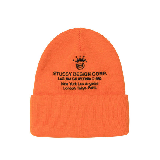 Stussy Design Corp Cuff Beanie - Orange