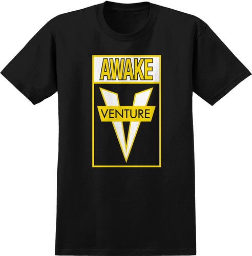 Venture Awake Tee - Black/White/Yellow