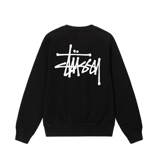 Stussy Basic Pigment Dyed Crew - Black