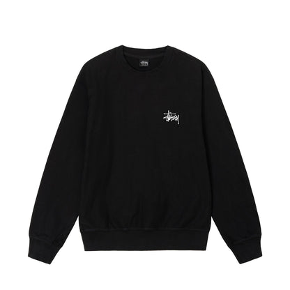 Stussy Basic Pigment Dyed Crew - Black