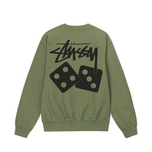 Load image into Gallery viewer, Stussy Dice Pigment Dyed Crewneck - Artichoke