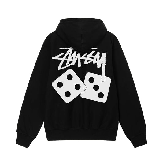 Stussy Dice Pigment Dyed Hoodie - Black