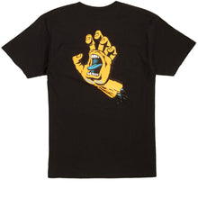 Load image into Gallery viewer, Santa Cruz Screaming Hand T-Shirt - Black/Bright Orange