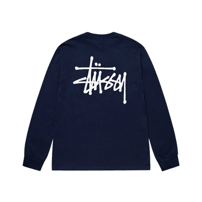 Stussy Basic Longsleeve - Navy