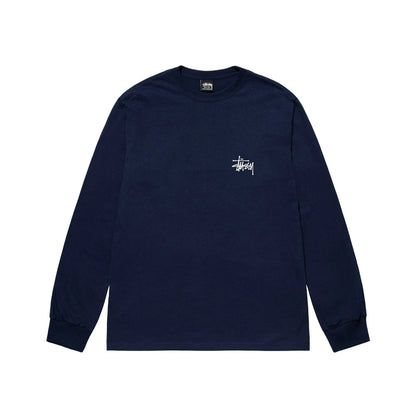 Stussy Basic Longsleeve - Navy