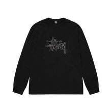 Load image into Gallery viewer, Stussy Outlined Pigment Dyed Longsleeve - Black