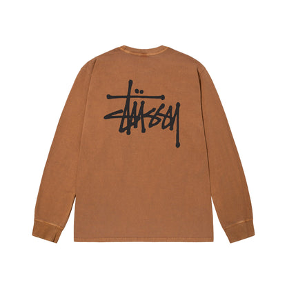 Stussy Basic Pigment Dyed Longsleeve - Almond