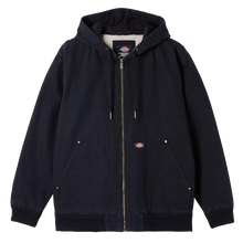Load image into Gallery viewer, Dickies Hooded Duck Bomber Jacket - Stonewashed Black