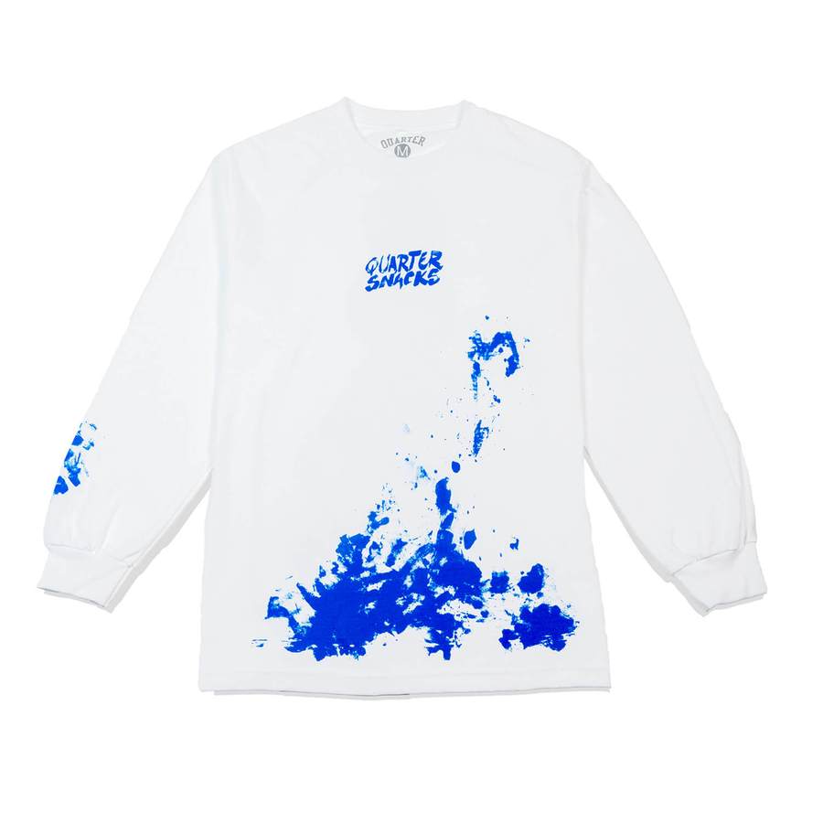 Quartersnacks Splatter Longsleeve - White