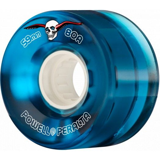 Powell Peralta Clear Cruiser Wheels - 59mm 80A Blue