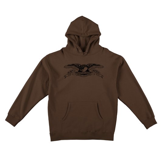 Antihero Basic Eagle Hoodie - Brown/Black