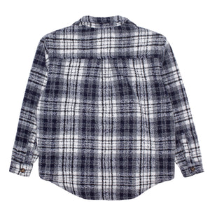 Fucking Awesome Heavy Flannel Overshirt - Navy / White