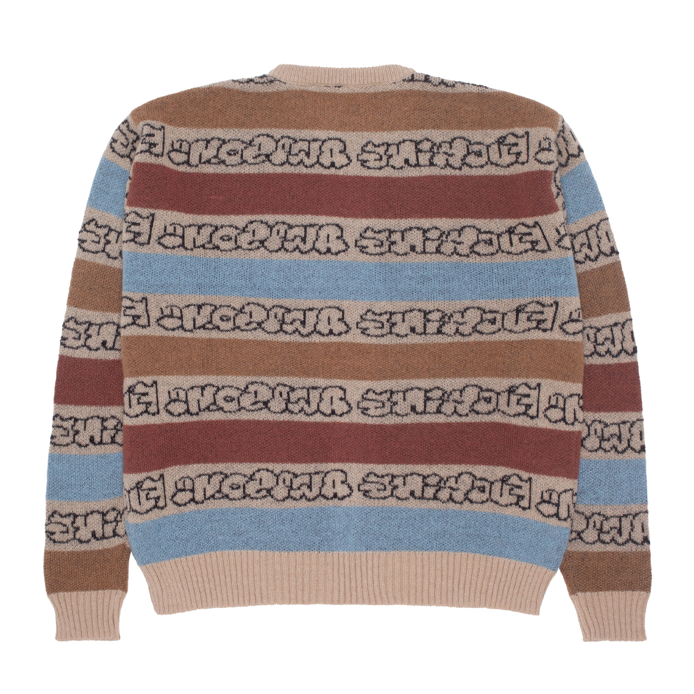 Fucking Awesome Inverted Wanto Brushed Knit Sweater - Tan / Multi