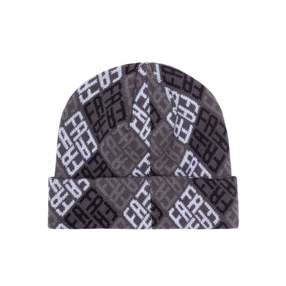 Fucking Awesome 2022 Monogram Cuff Beanie - Grey / Black