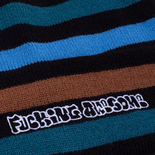Load image into Gallery viewer, Fucking Awesome Wanto Striped Cuff Beanie - Black / Multi