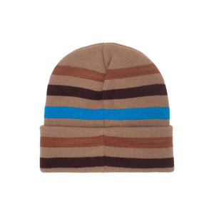 Fucking Awesome Wanto Striped Cuff Beanie - Brown / Multi