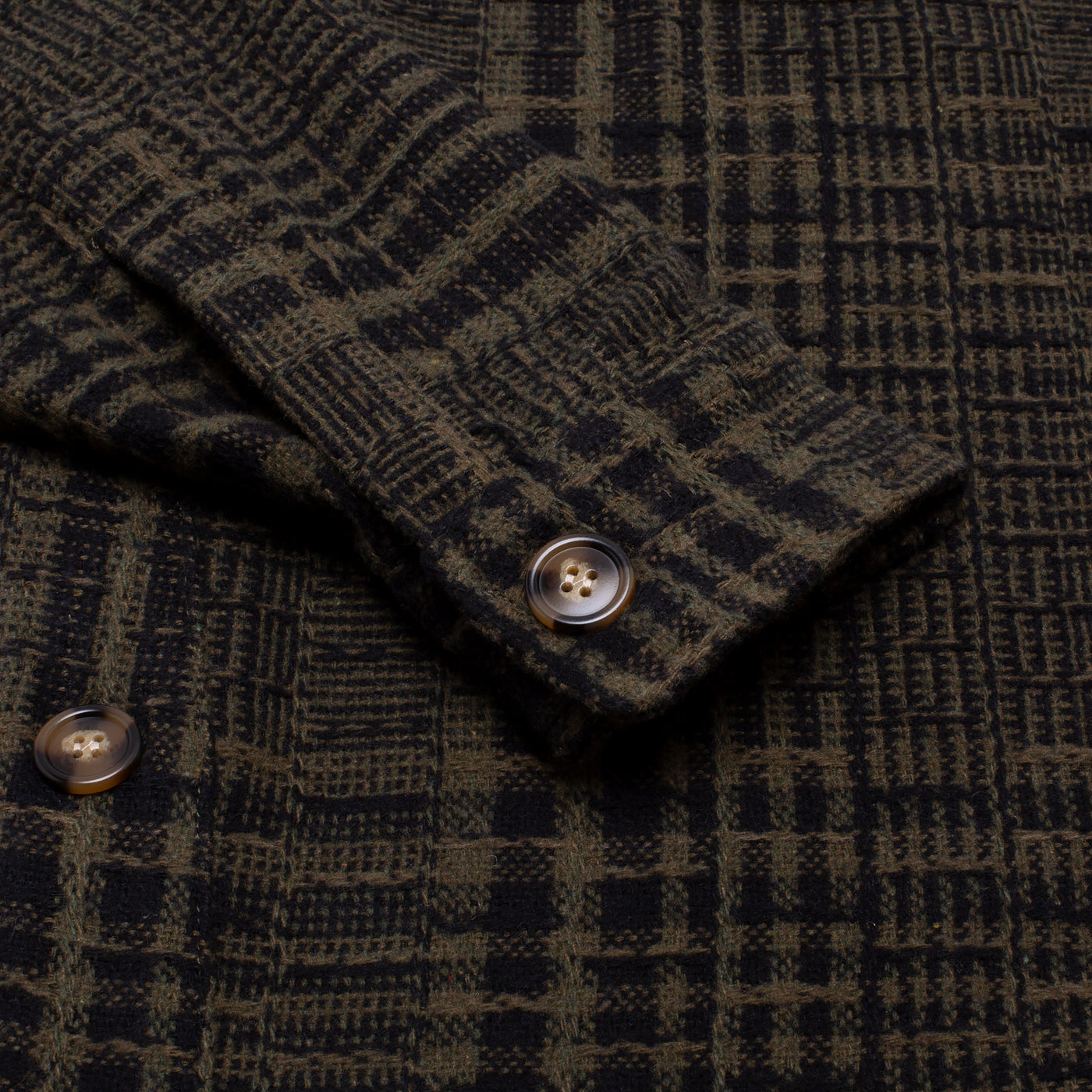 Fucking Awesome Wood Duck Oversized Flannel - Green/Black