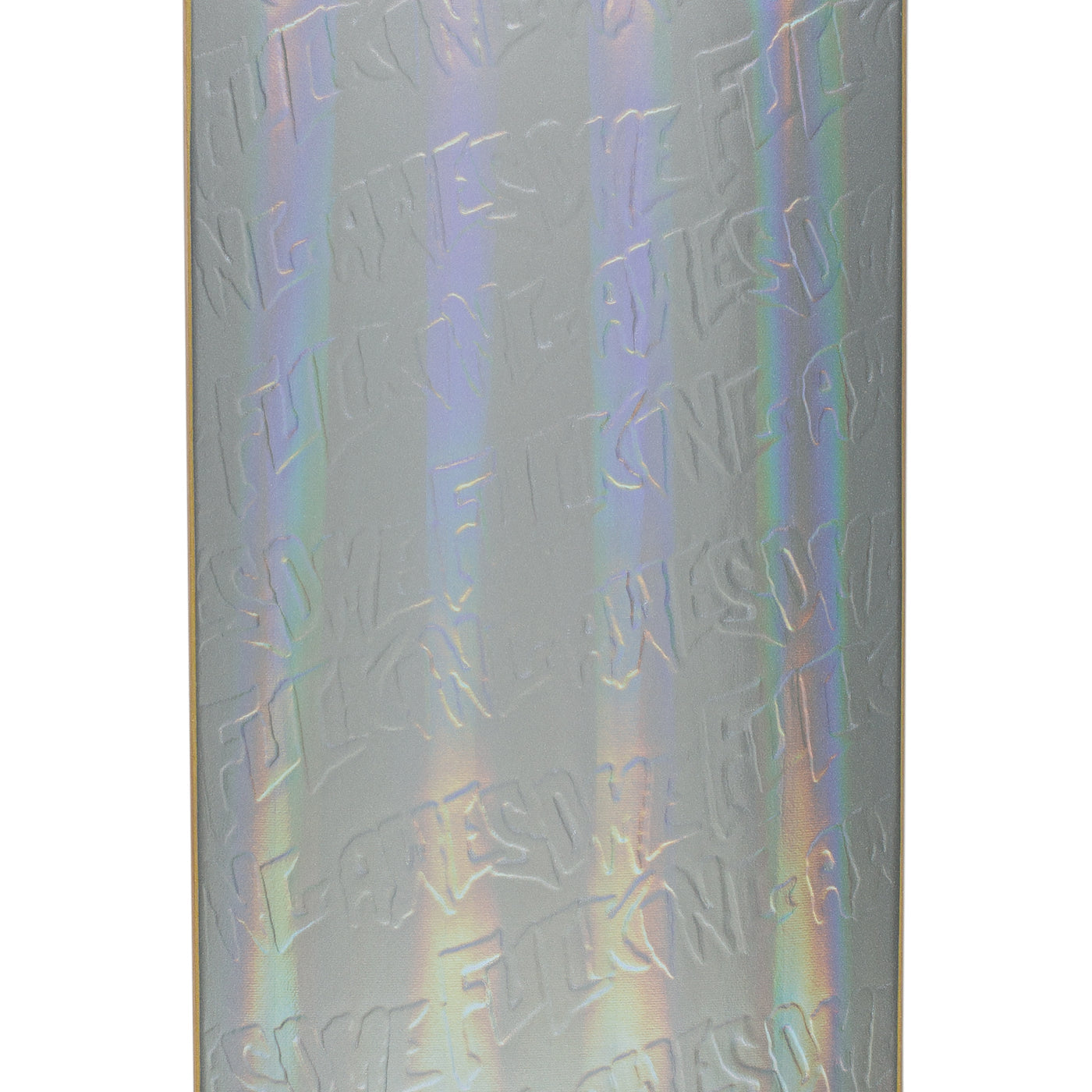 Fucking Awesome Stamp Emboss Silver Rainbow Deck - 8.5