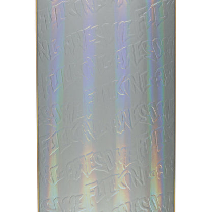 Fucking Awesome Stamp Emboss Silver Rainbow Deck - 8.5
