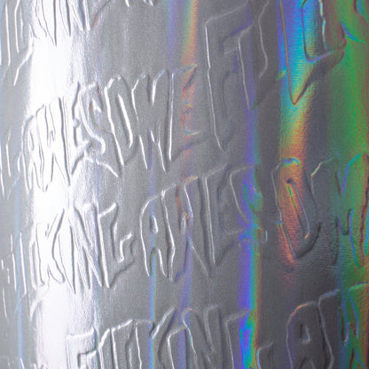 Fucking Awesome Stamp Emboss Silver Rainbow Deck - 8.5