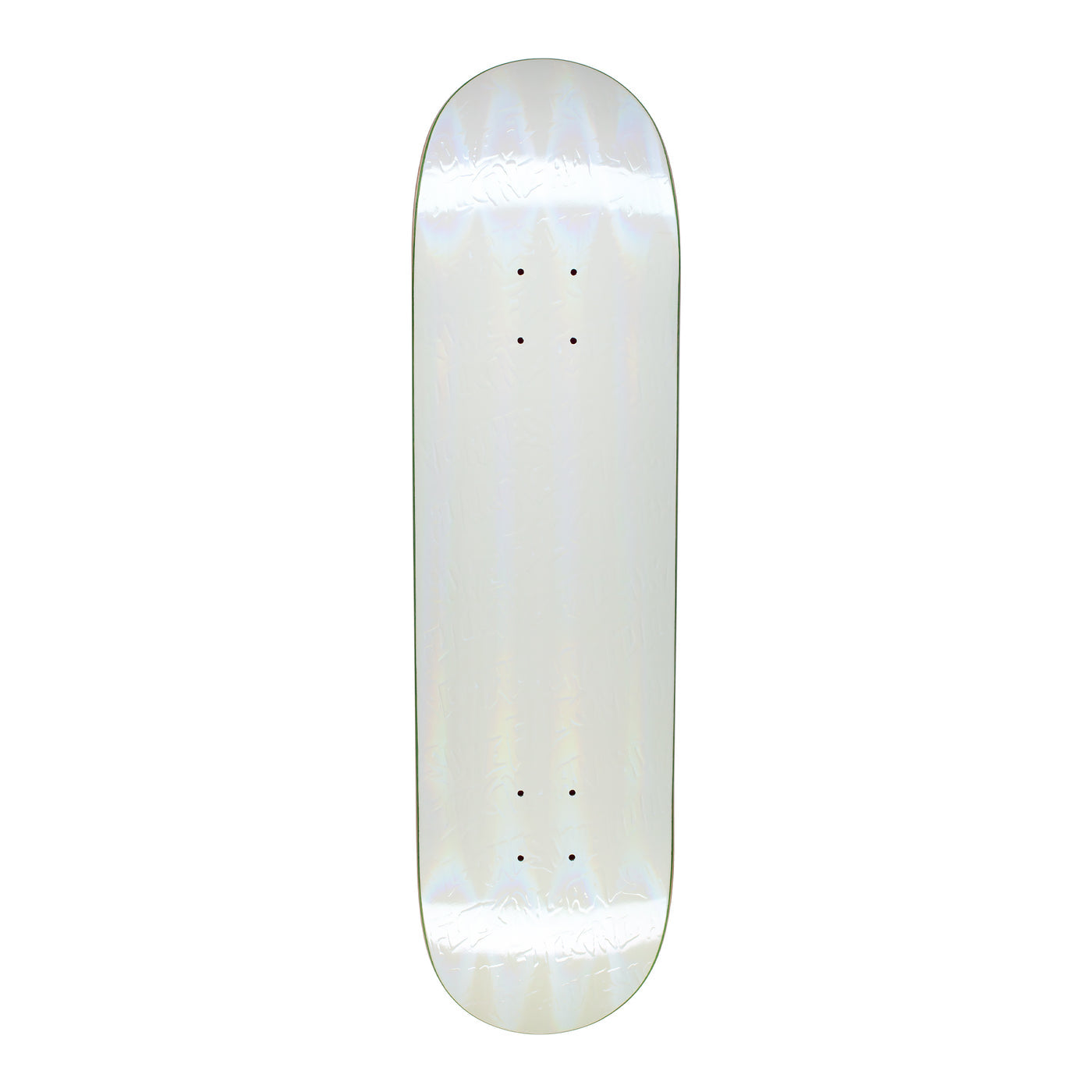 Fucking Awesome Stamp Emboss White Rainbow Deck - 8.25