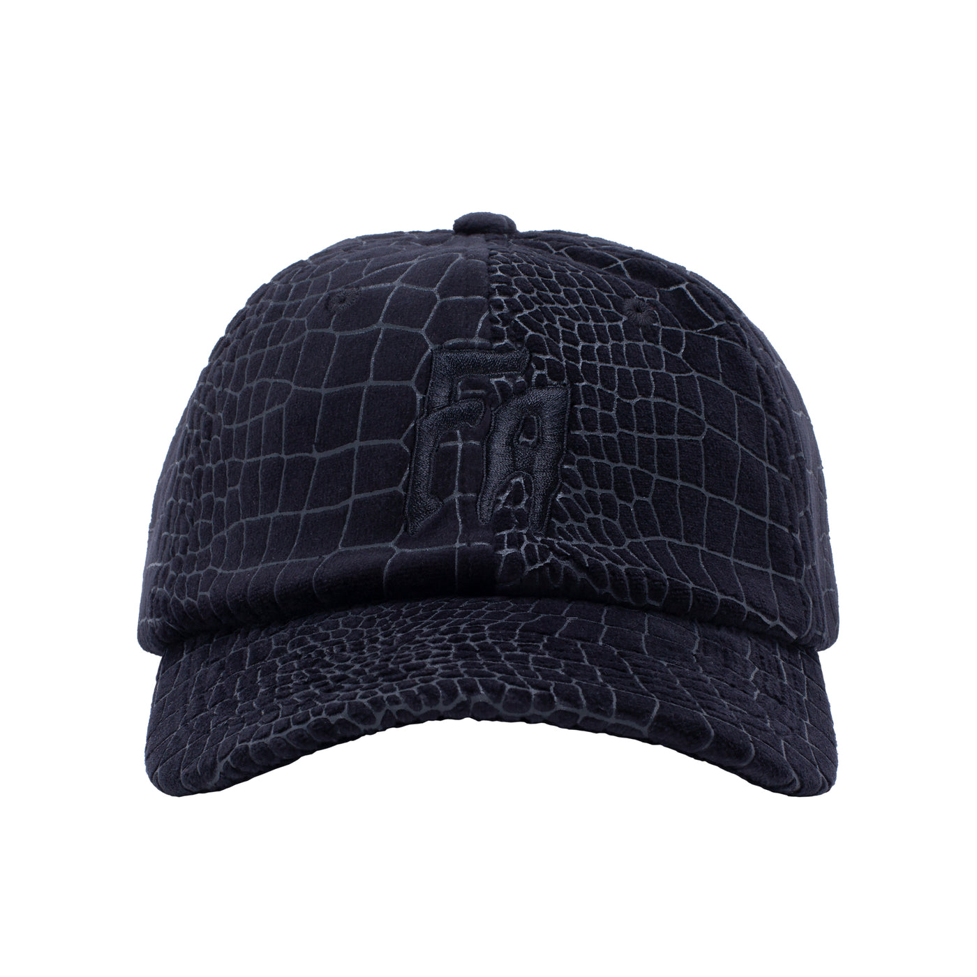 Fucking Awesome Croc Velour 6 Panel Strapback - Black