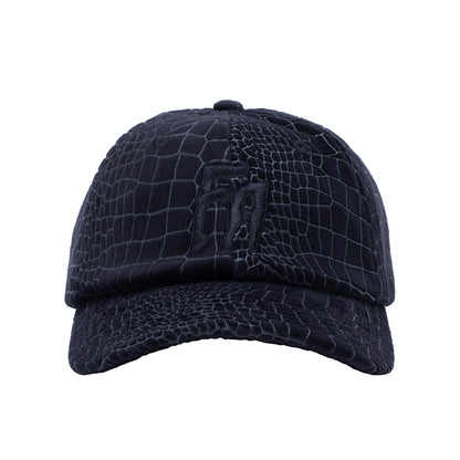 Fucking Awesome Croc Velour 6 Panel Strapback - Black