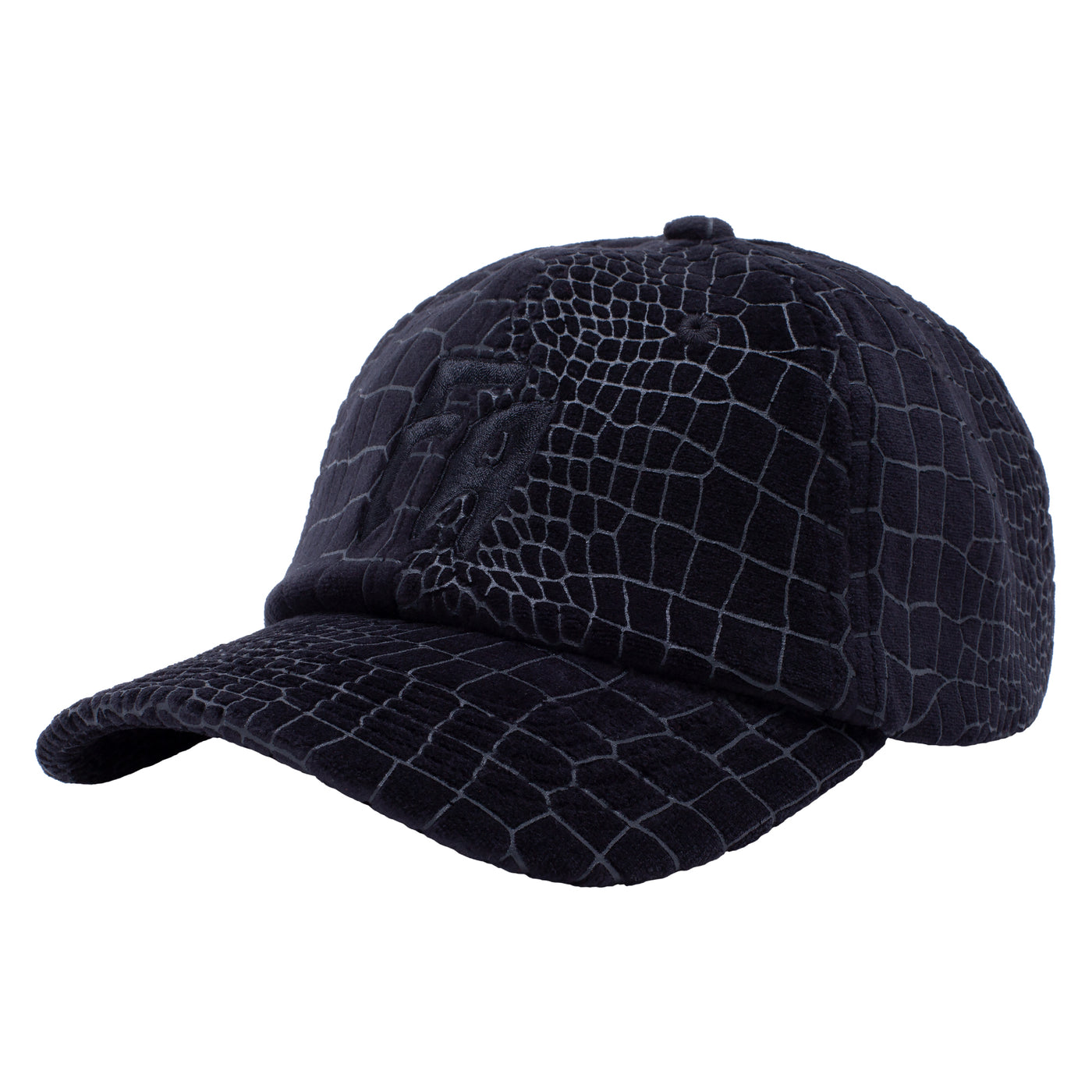 Fucking Awesome Croc Velour 6 Panel Strapback - Black
