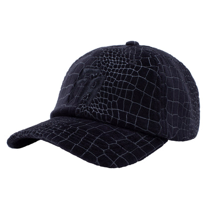 Fucking Awesome Croc Velour 6 Panel Strapback - Black