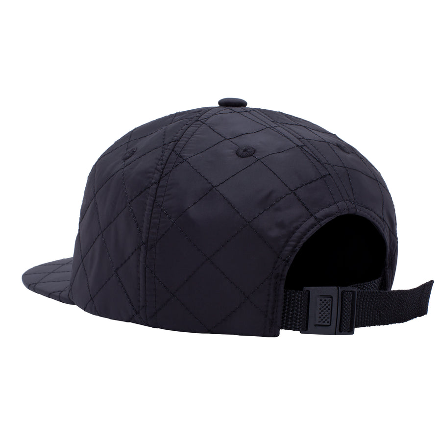 Fucking Awesome Quilted Spiral Snapback - Black
