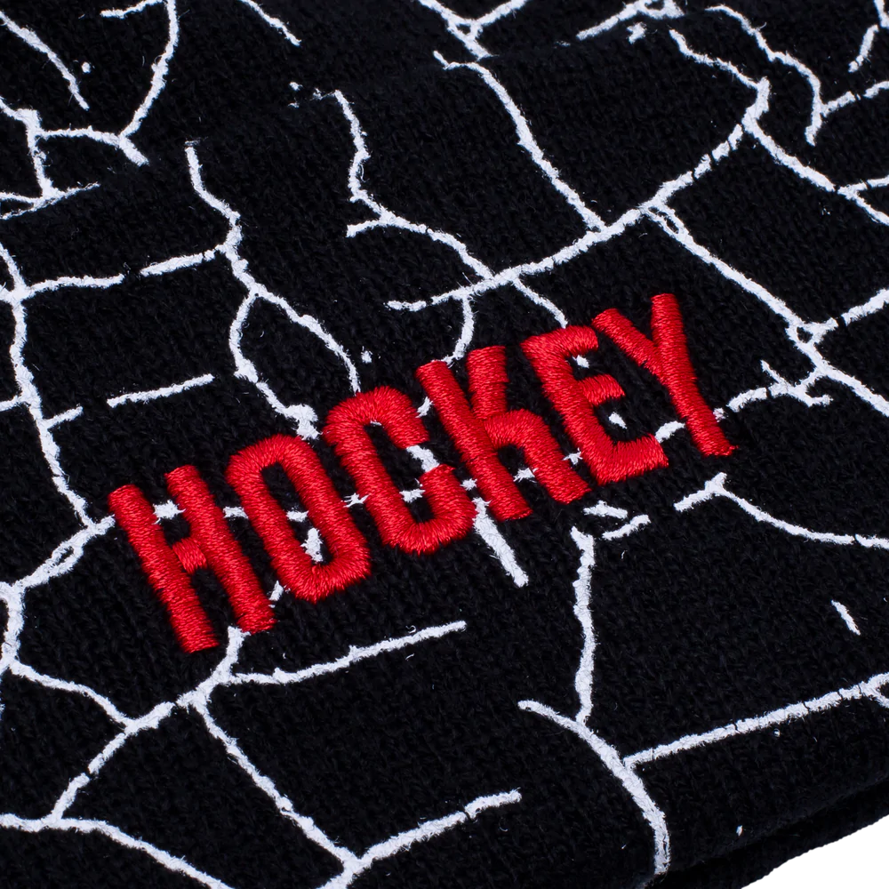 Hockey Crackle Beanie - Black