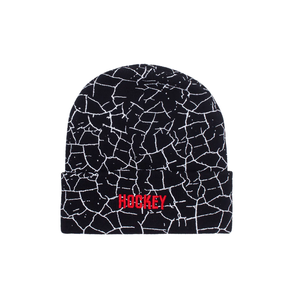 Hockey Crackle Beanie - Black